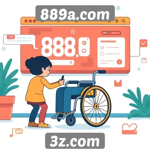 Acessibilidade e interface do usuário no 889a.com